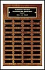 Rectangular Perpetual Plaque with 40 Plates (13"x20")